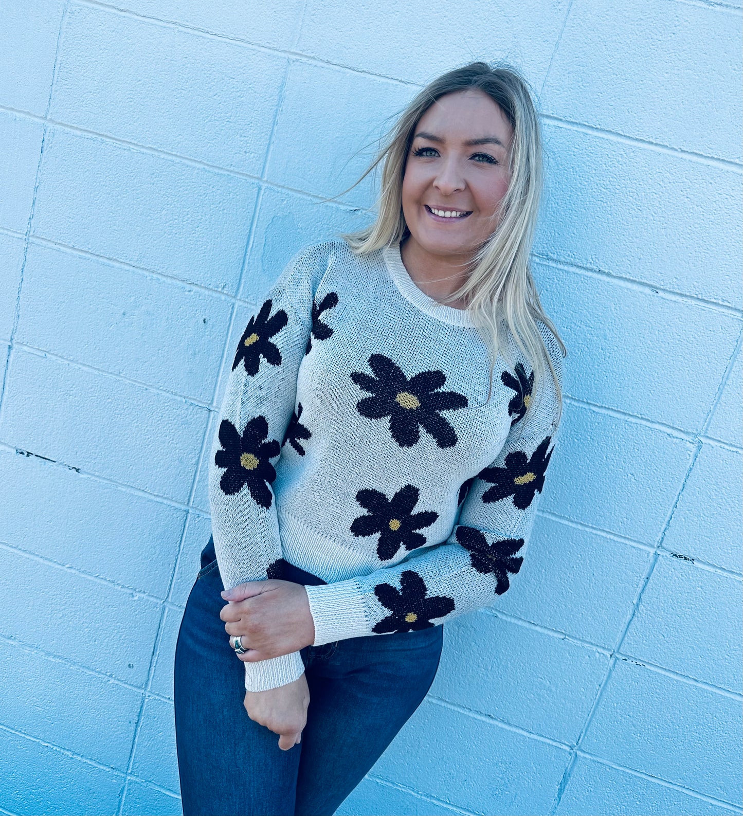Just a Daisy Sweater