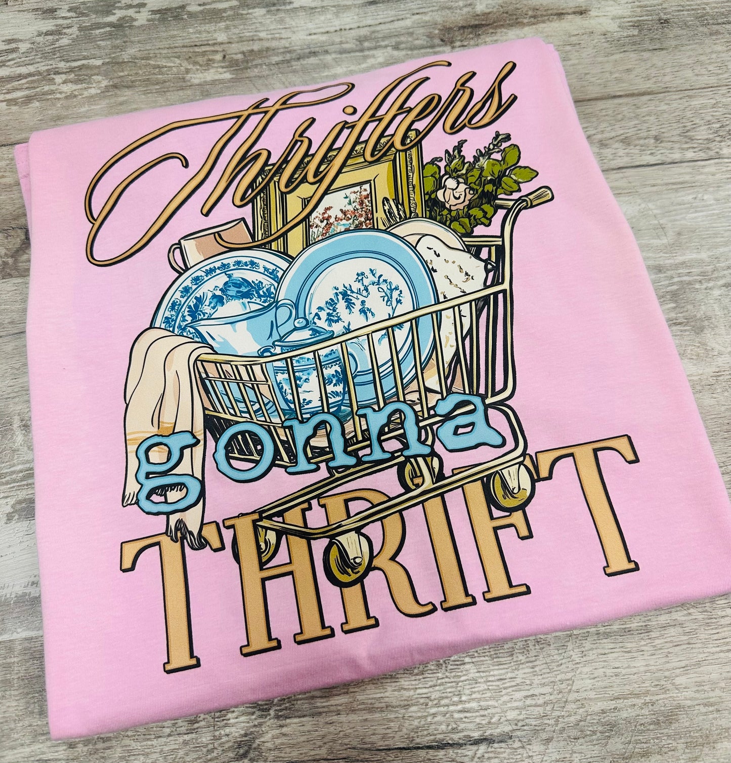 Pink Thrifting Tee