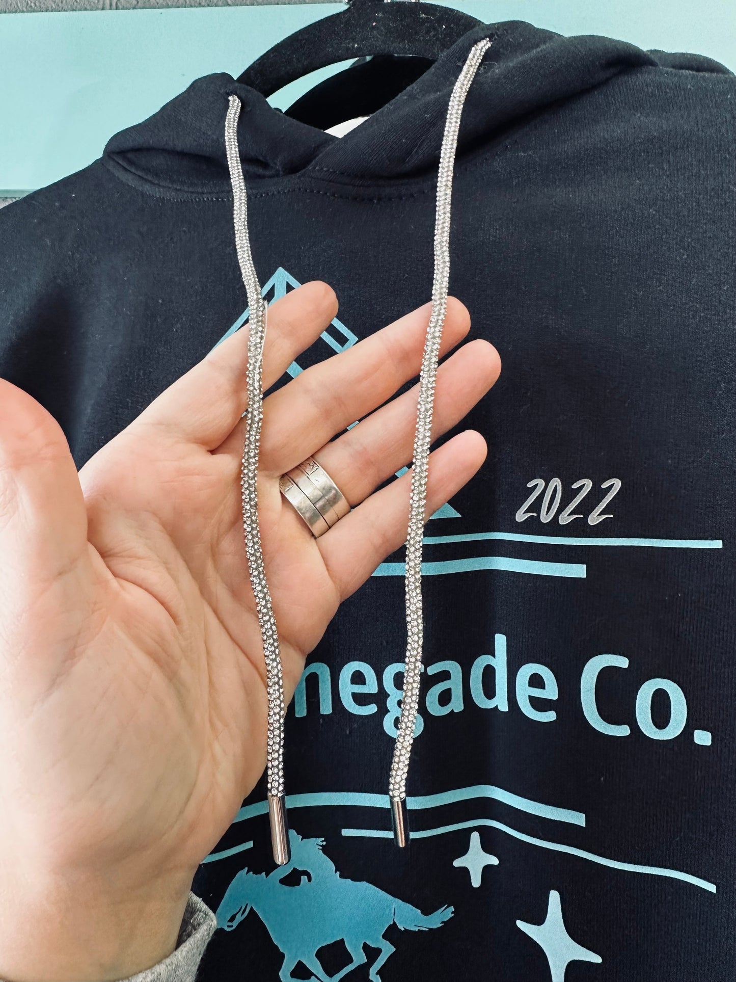 Runnin’ Renegade Co. Rhinestone Hoodie