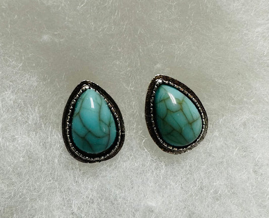 Turquoise Teardrop Earrings