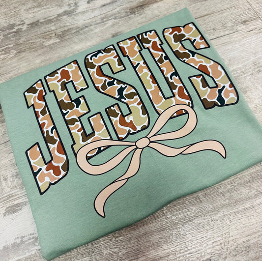 Camo Jesus Tee
