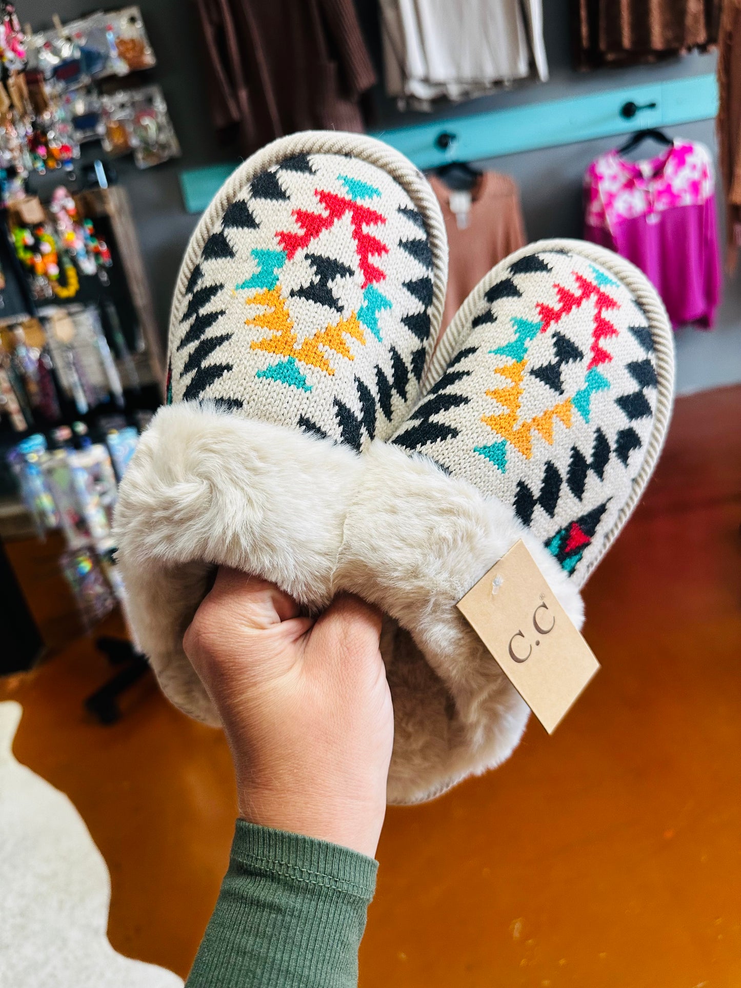 C.C. Aztec Slippers