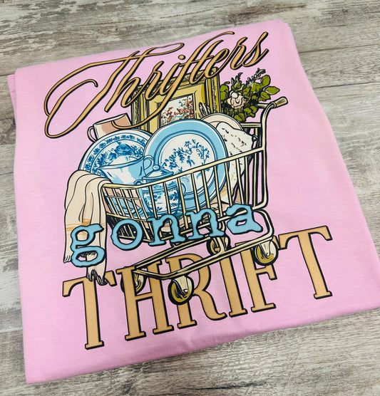 Pink Thrifting Tee
