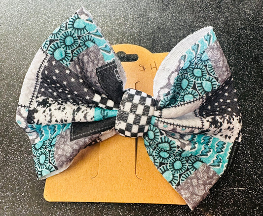 Western Turquoise Bows