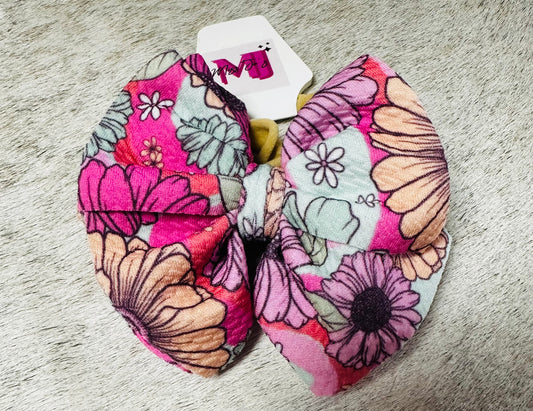 Pink Floral Bows (Multiple Styles)