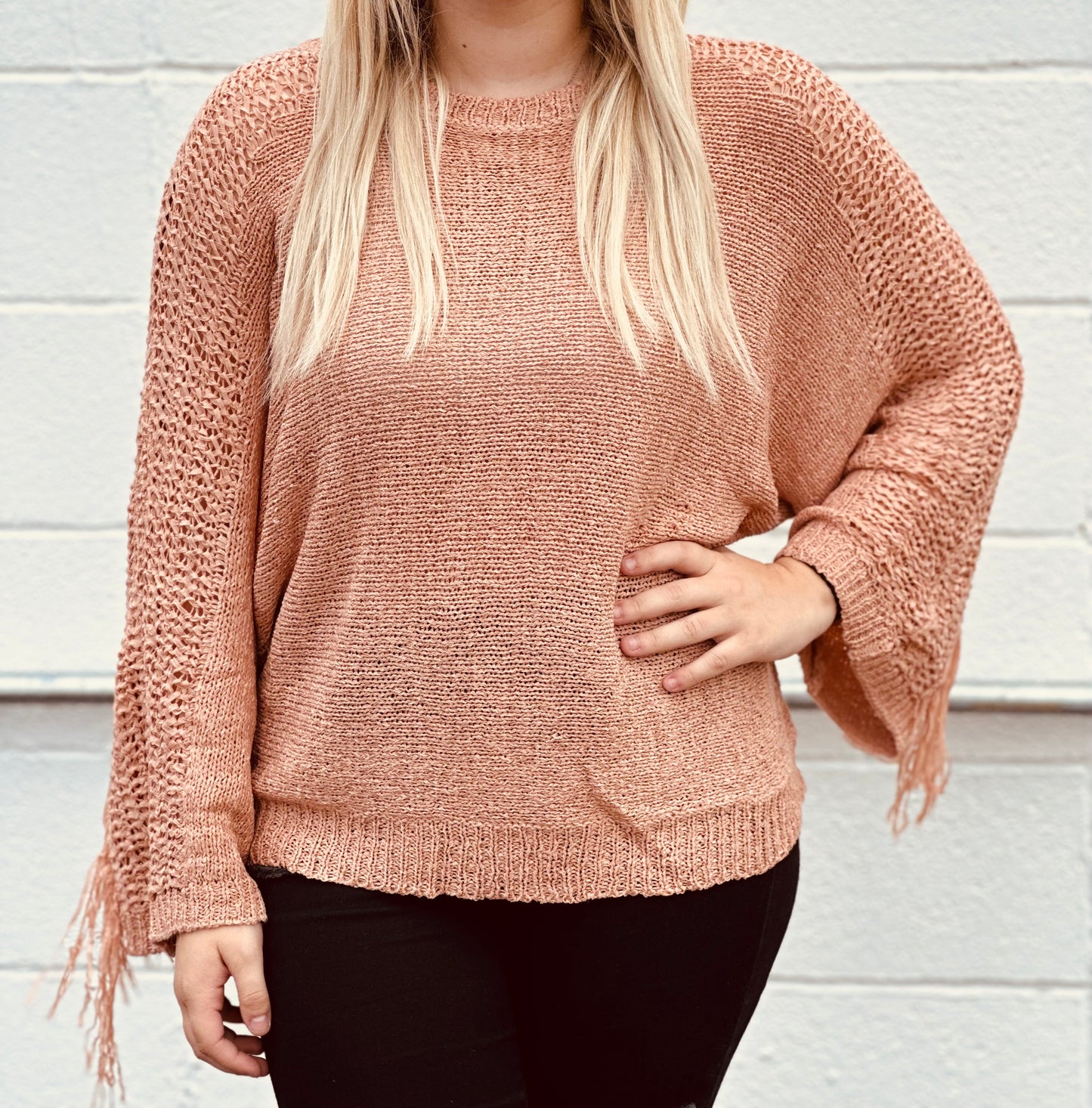 Fawn Fringe Sweater