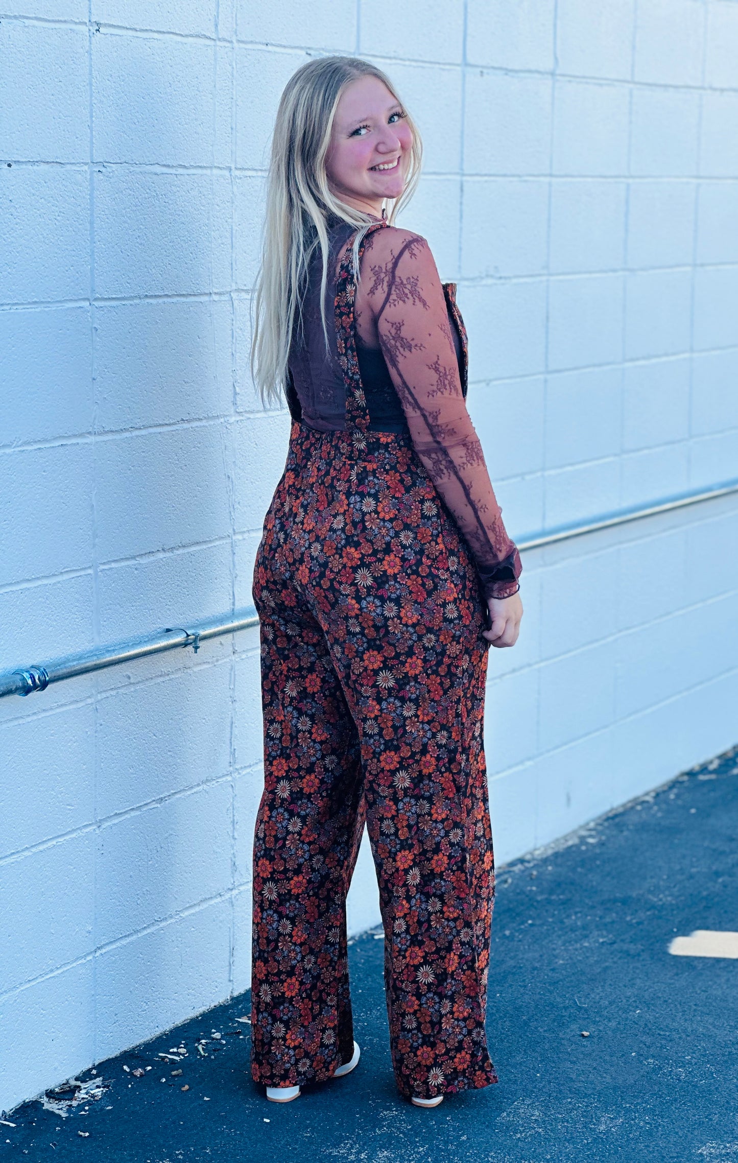 Retro Floral Jumpsuit