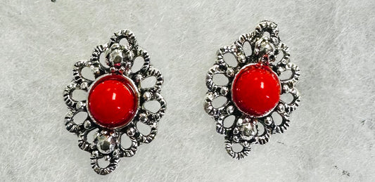 Red Diamond Studs