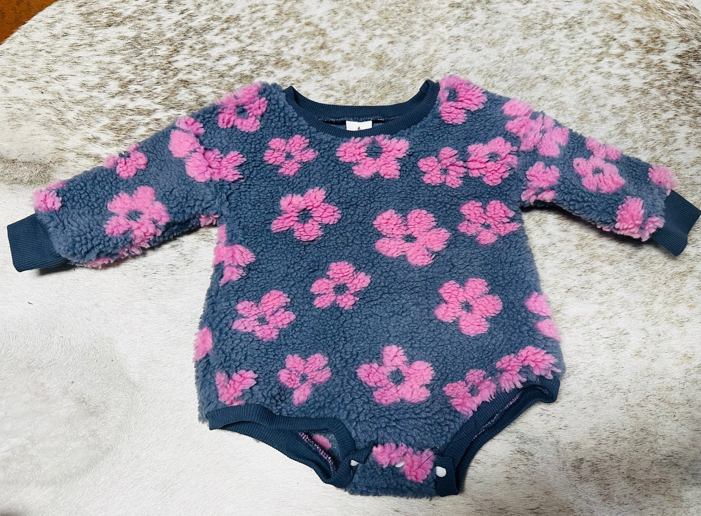 Floral Sherpa Onesie