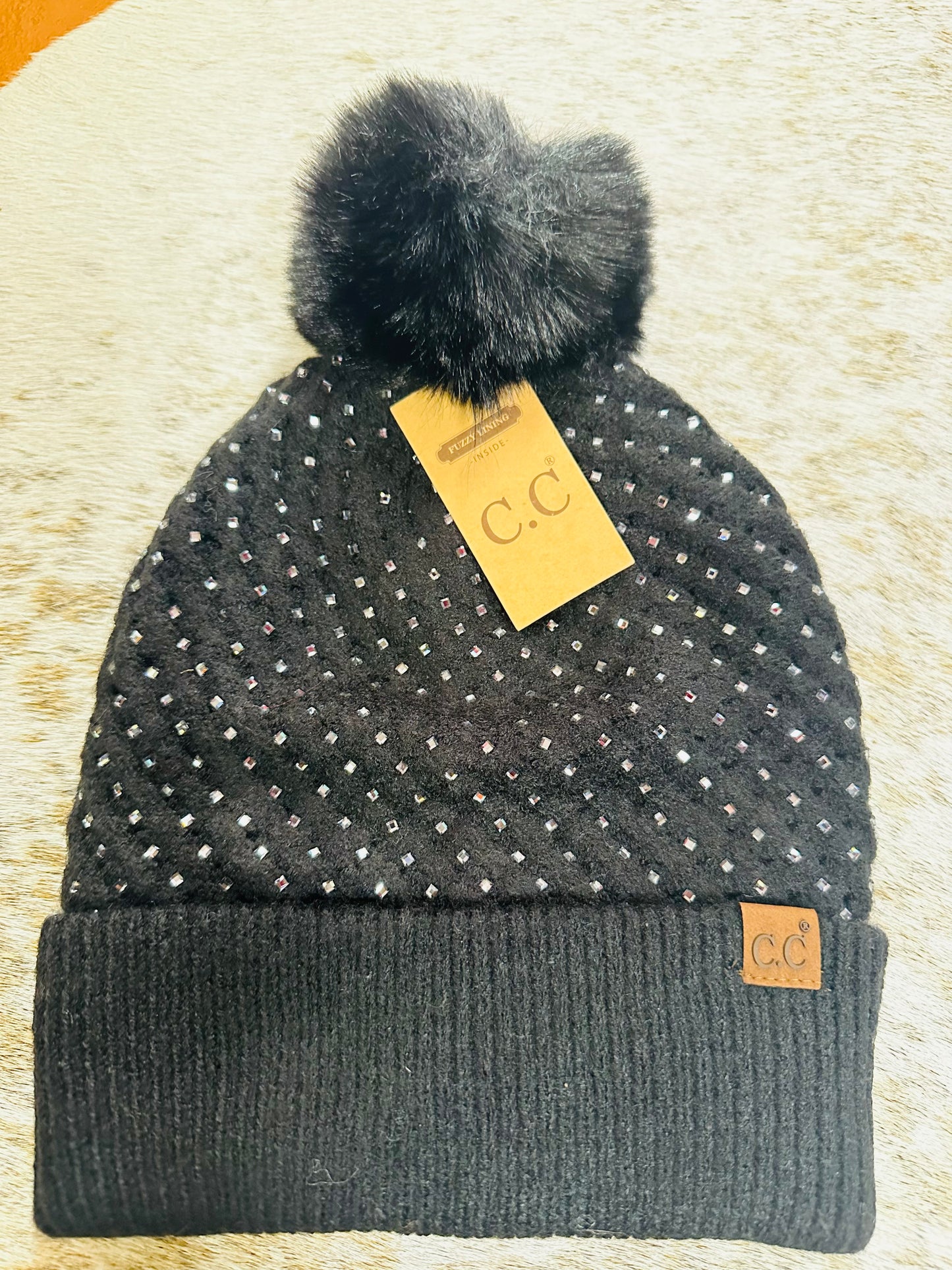 Rhinestone Beanie