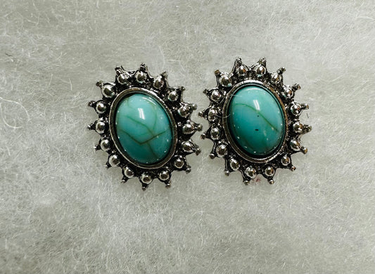 Turquoise Sun Studs