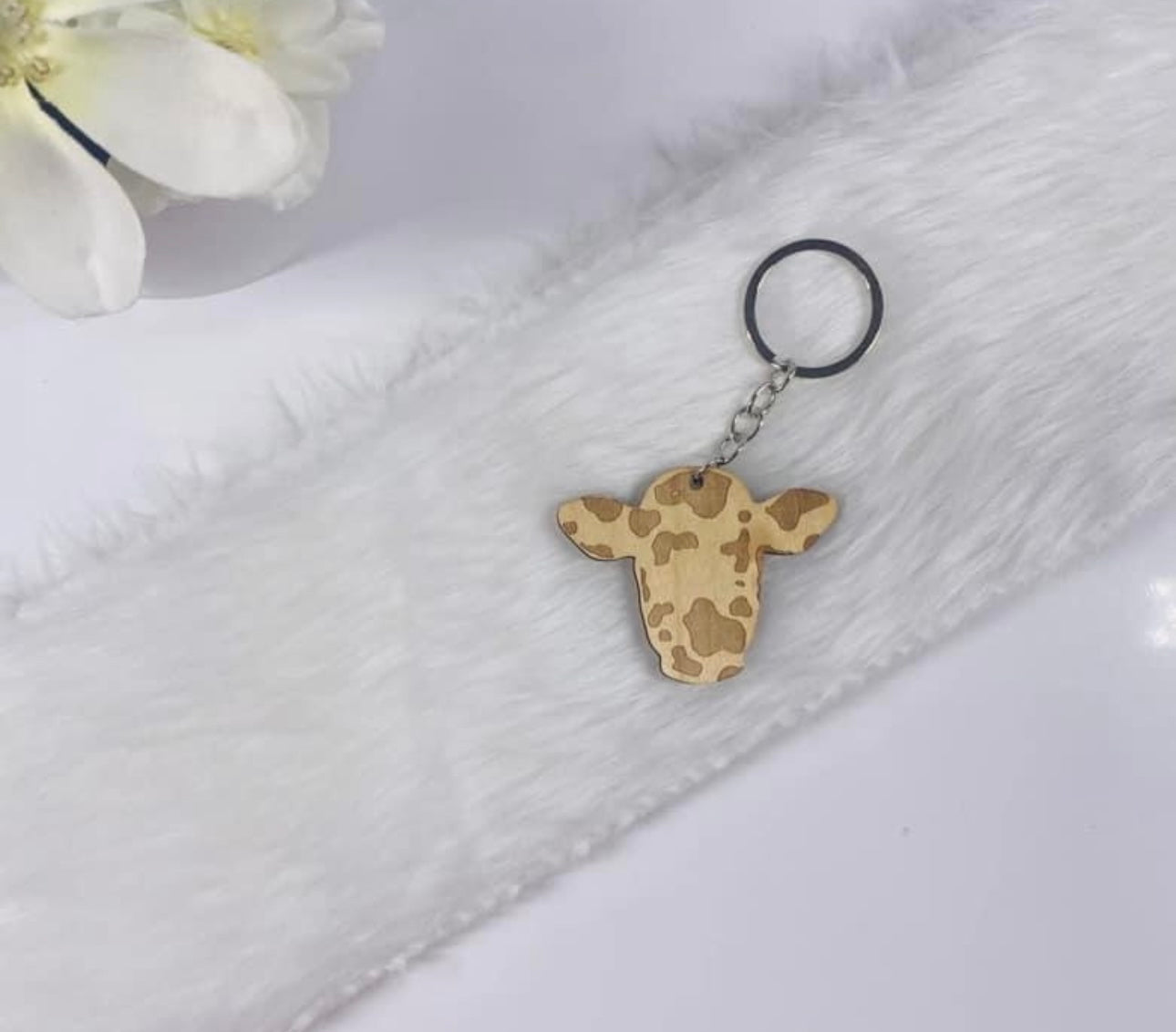 Cow Keychain