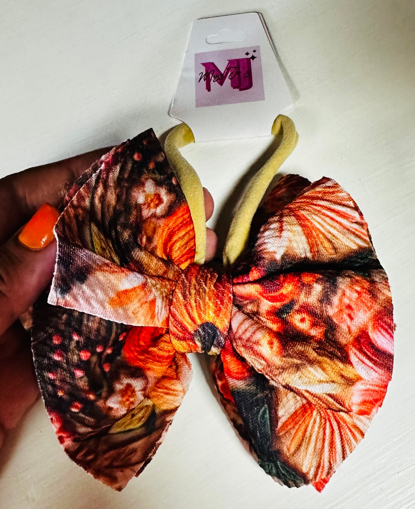 Fall Print Bow (Multiple Available)