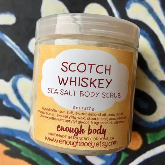 Scotch Whiskey Sea Salt Body Scrub