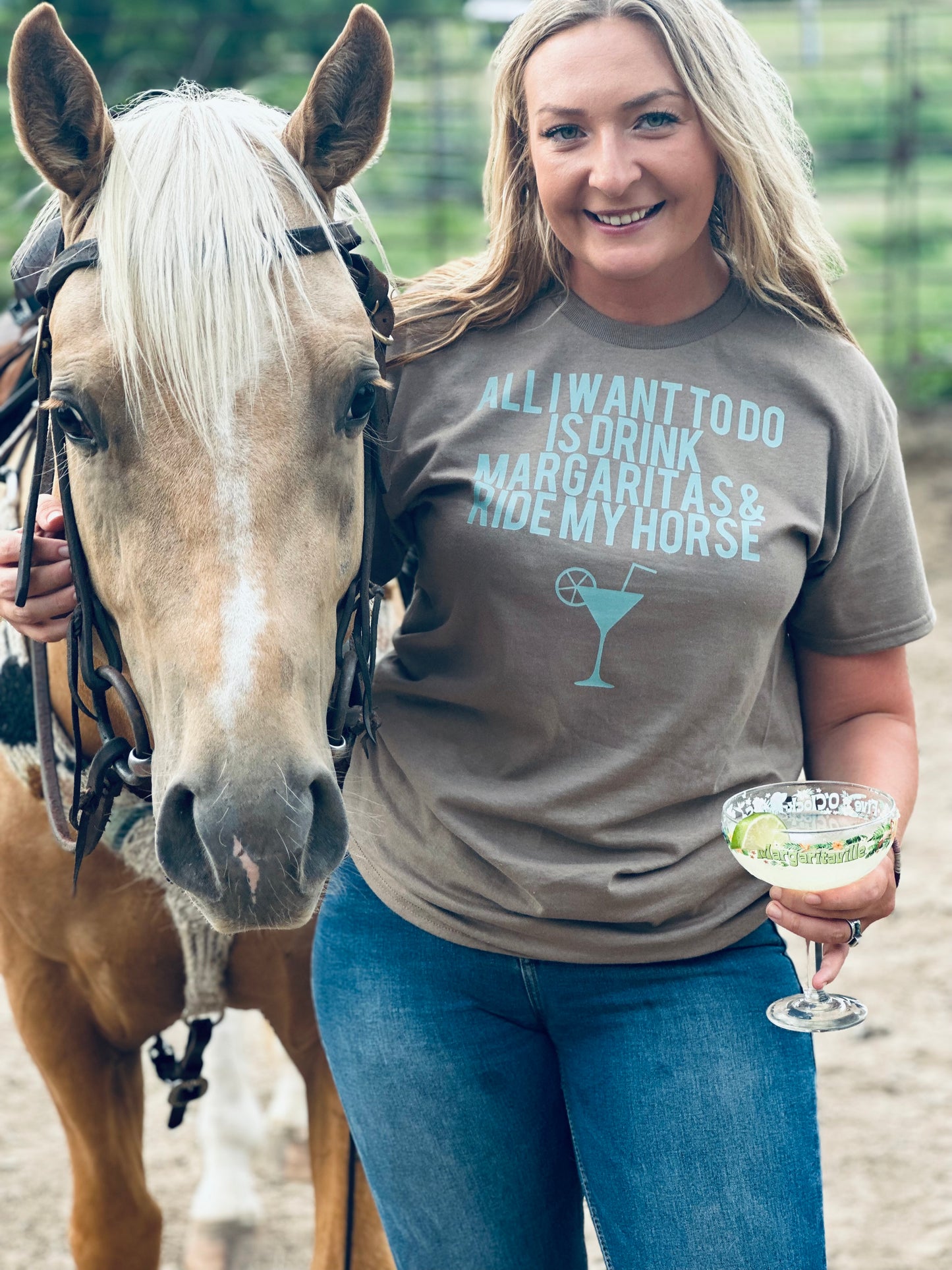 Horses & Margaritas Tee