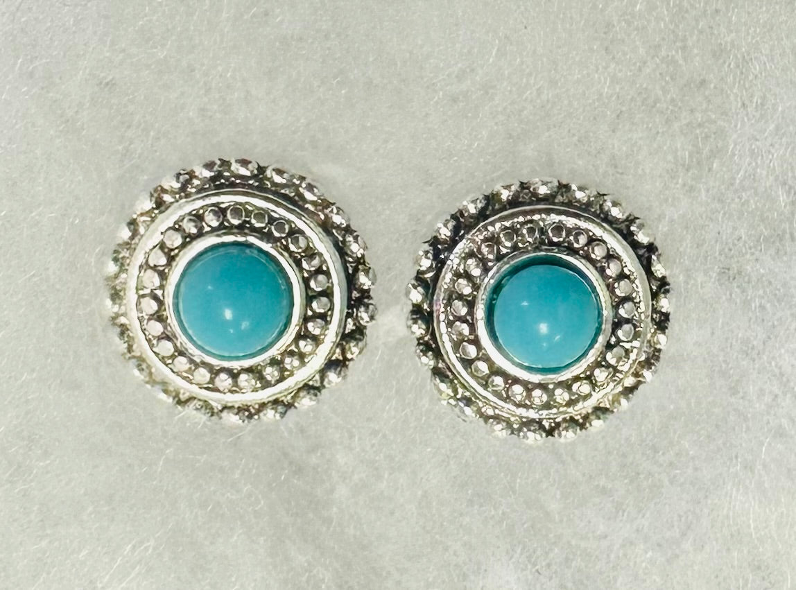 Rhinestone Turquoise Studs