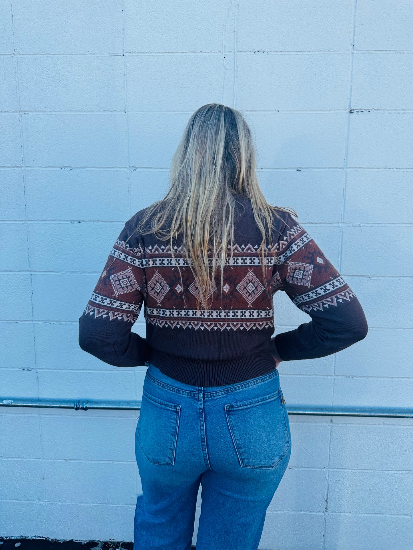 Brown Cropped Sweater