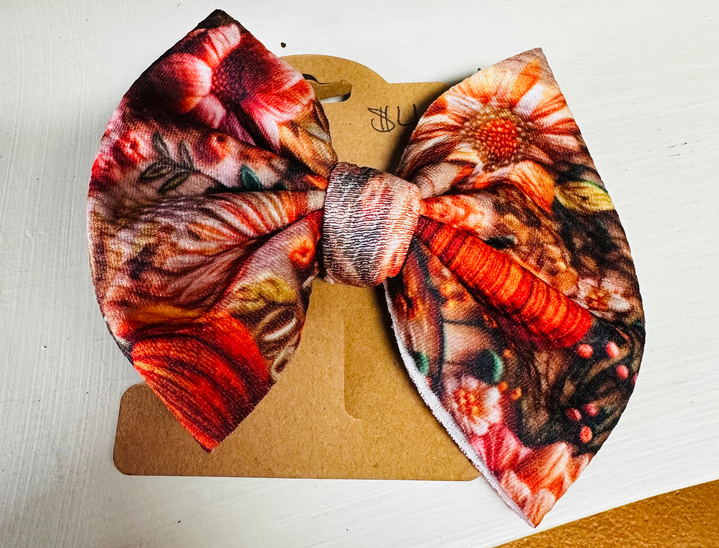 Fall Print Bow (Multiple Available)