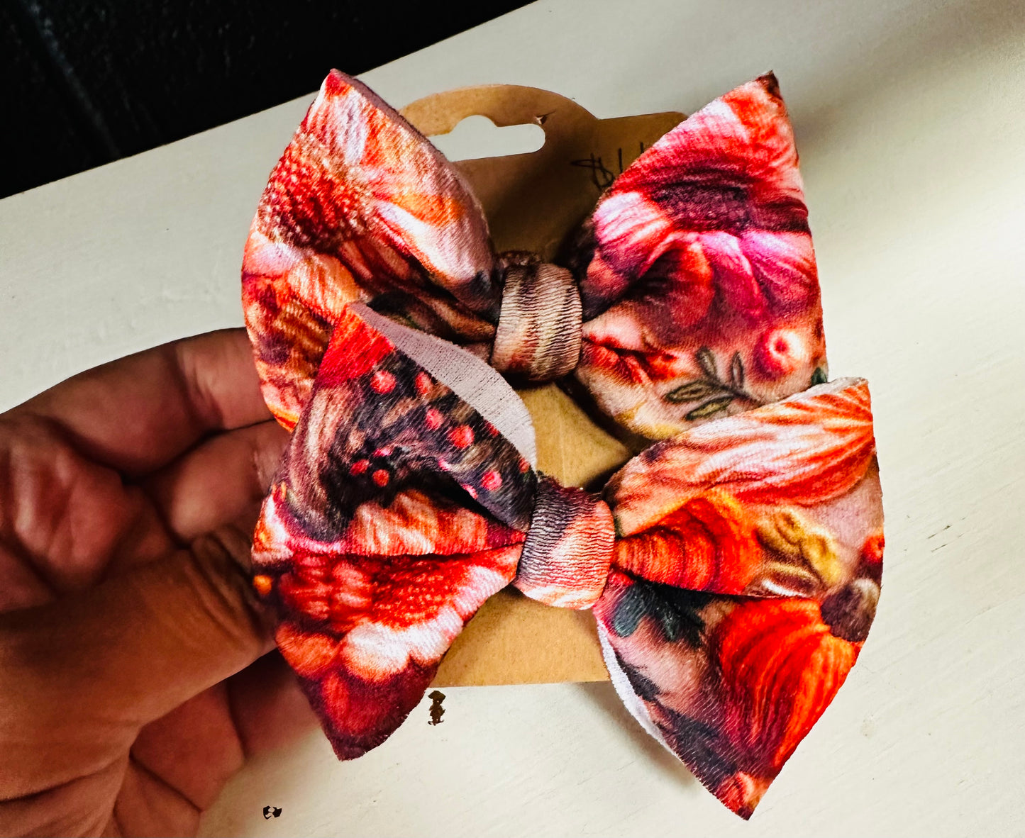 Fall Print Bow (Multiple Available)