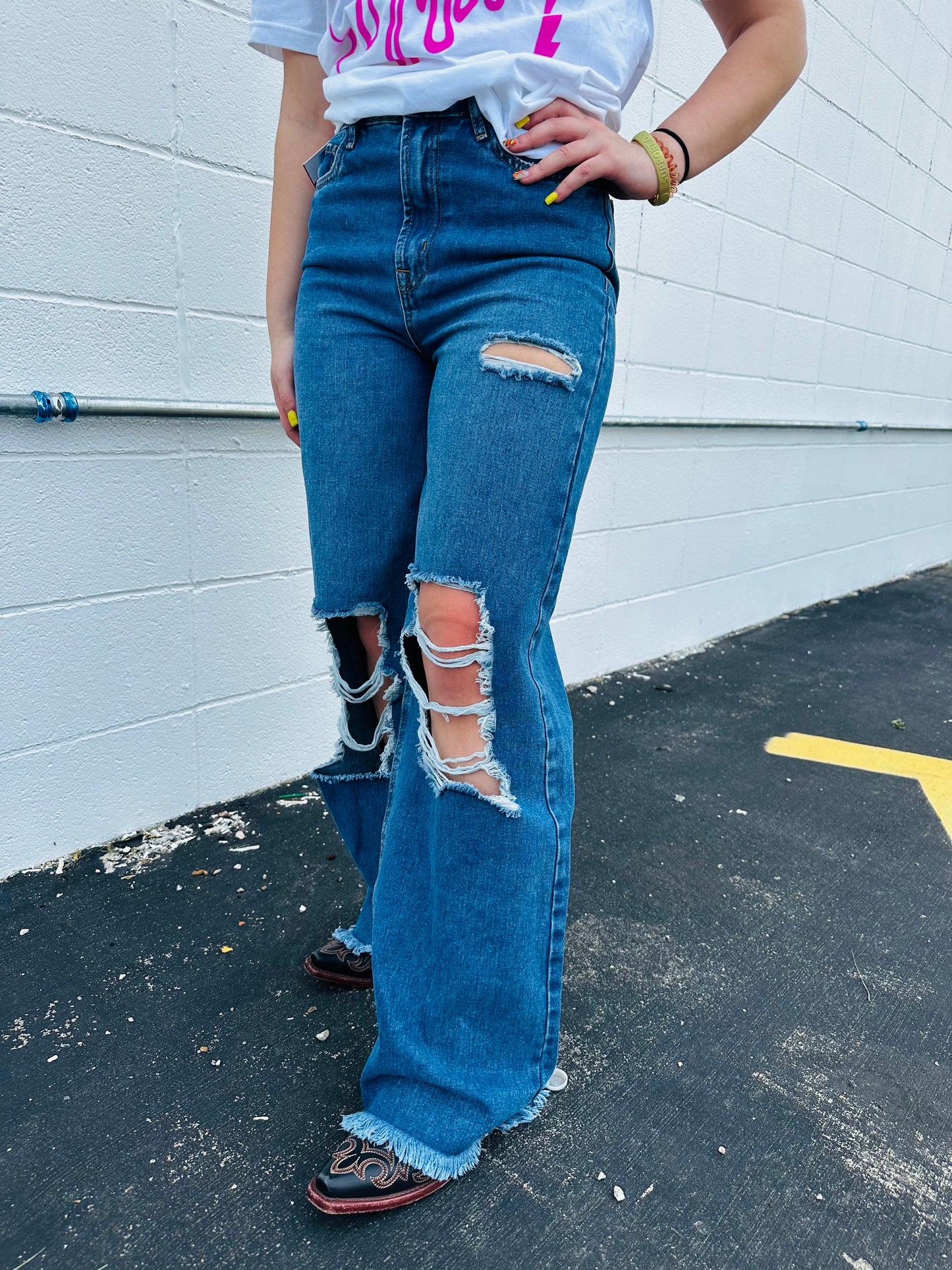 Stockyards Wide Leg Jean