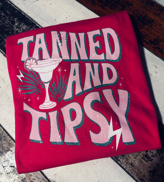 Tanned & Tipsy Tee