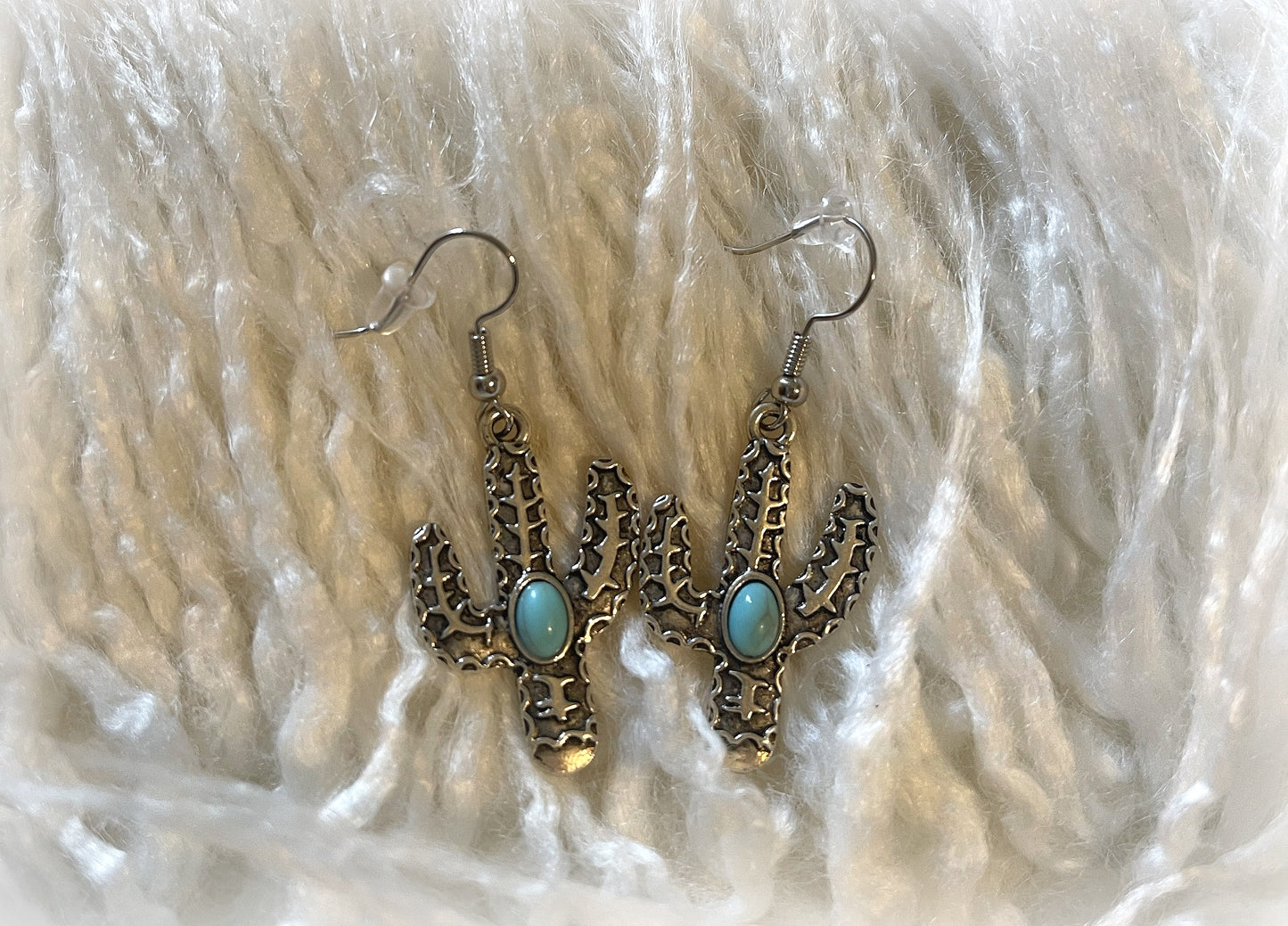 Turquoise Cactus Earrings